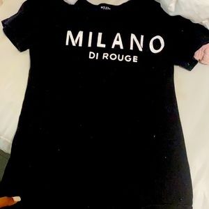 Milano di rouge basic black tee